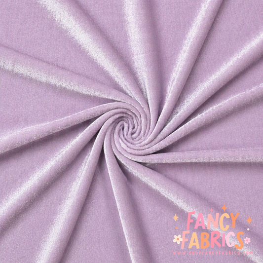 Lavender | Solid Stretch Velvet | Ready To Ship