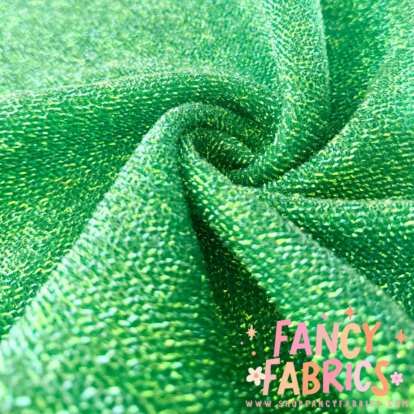 Green | Tinsel Fabric | Ready To Ship