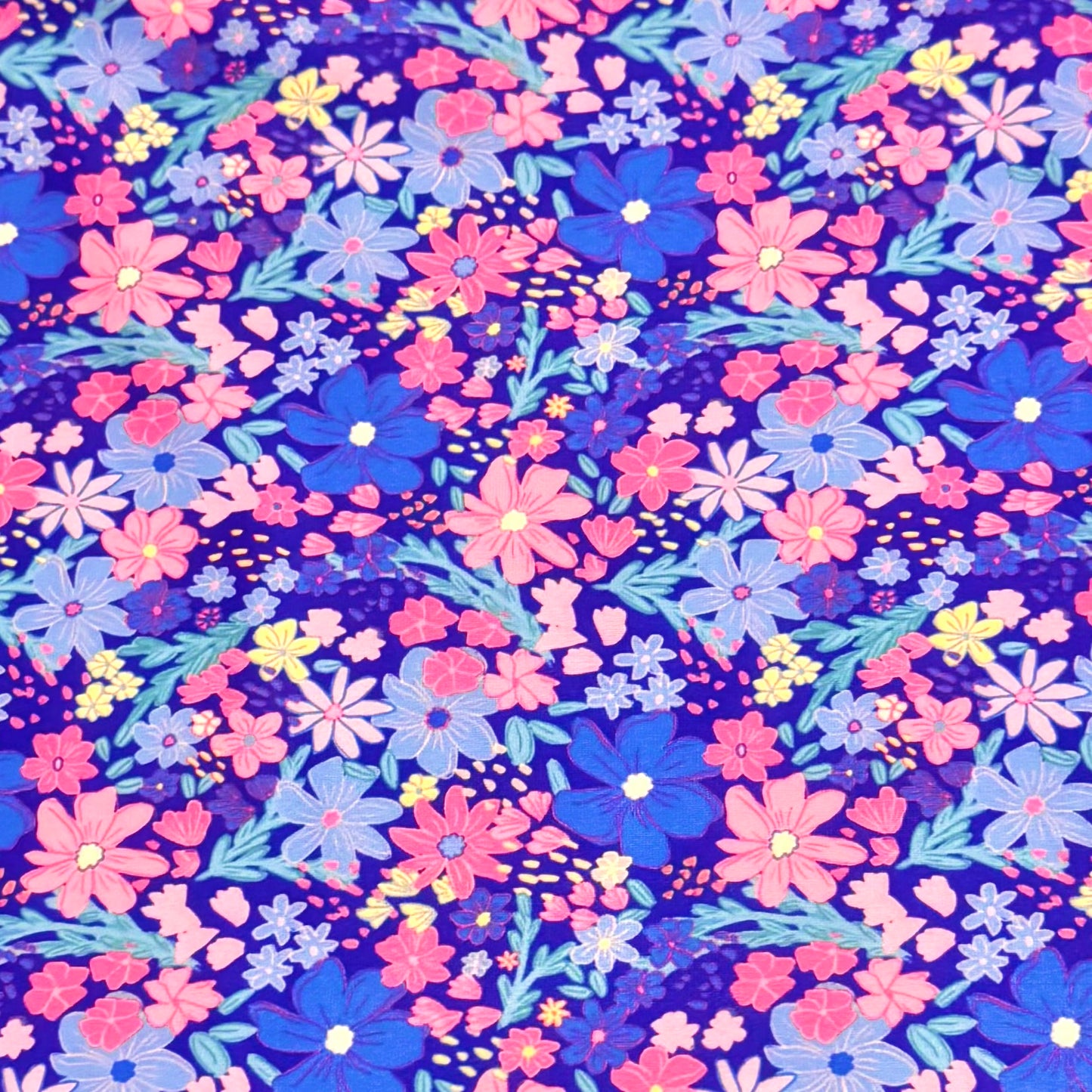 Blue Floral | Swim | 4x4 Scaling | Ready To Ship