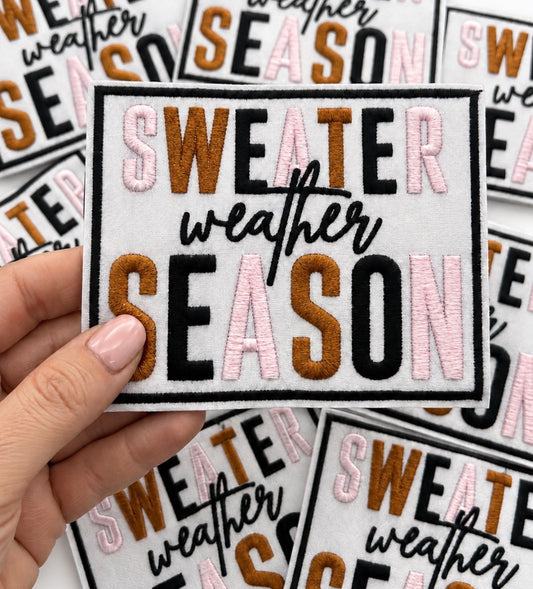 Sweater Weather Season | Iron On Patch