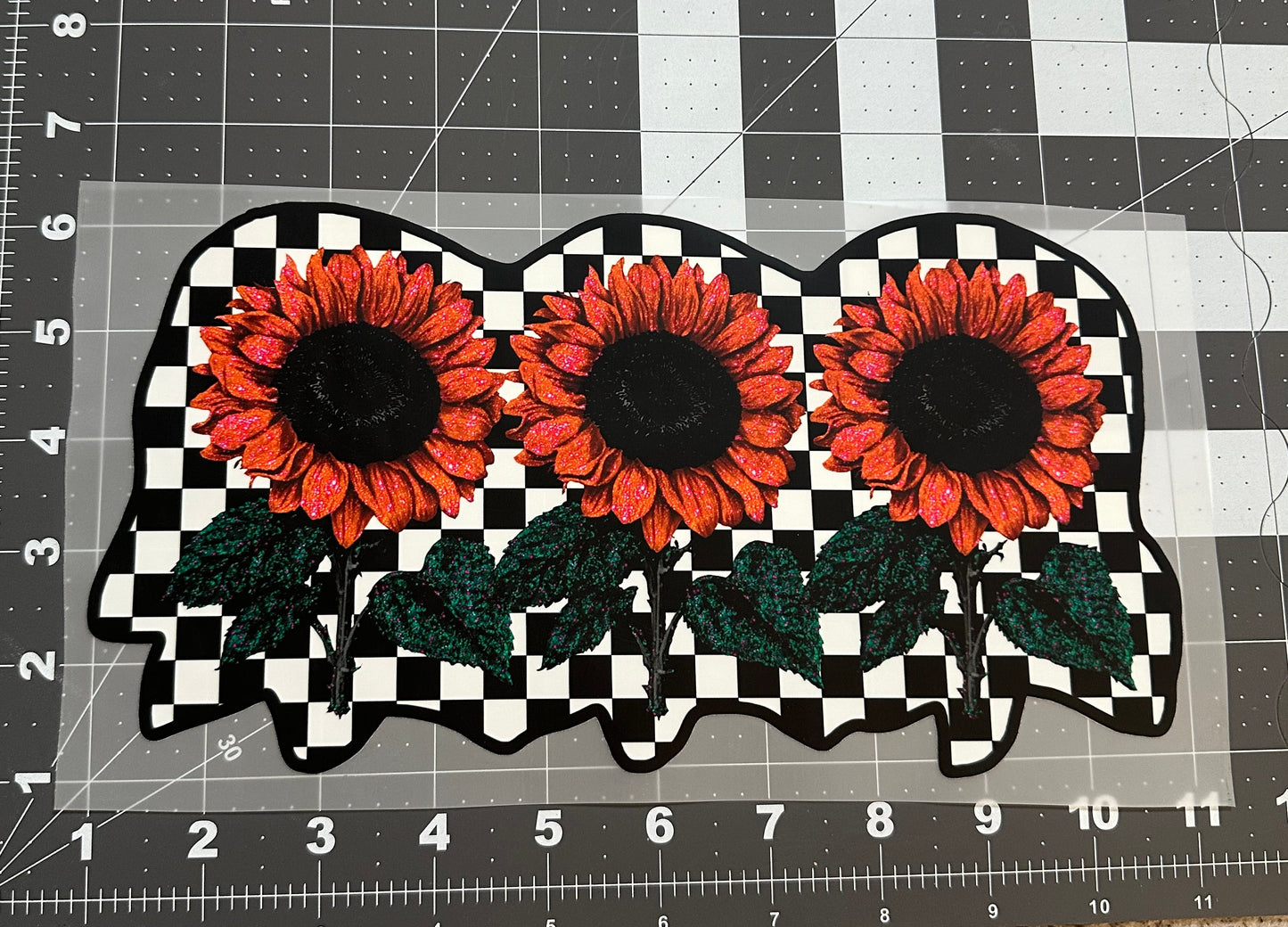 Glittery Sunflowers | Adult Size | DTF Transfer | Ready To Ship