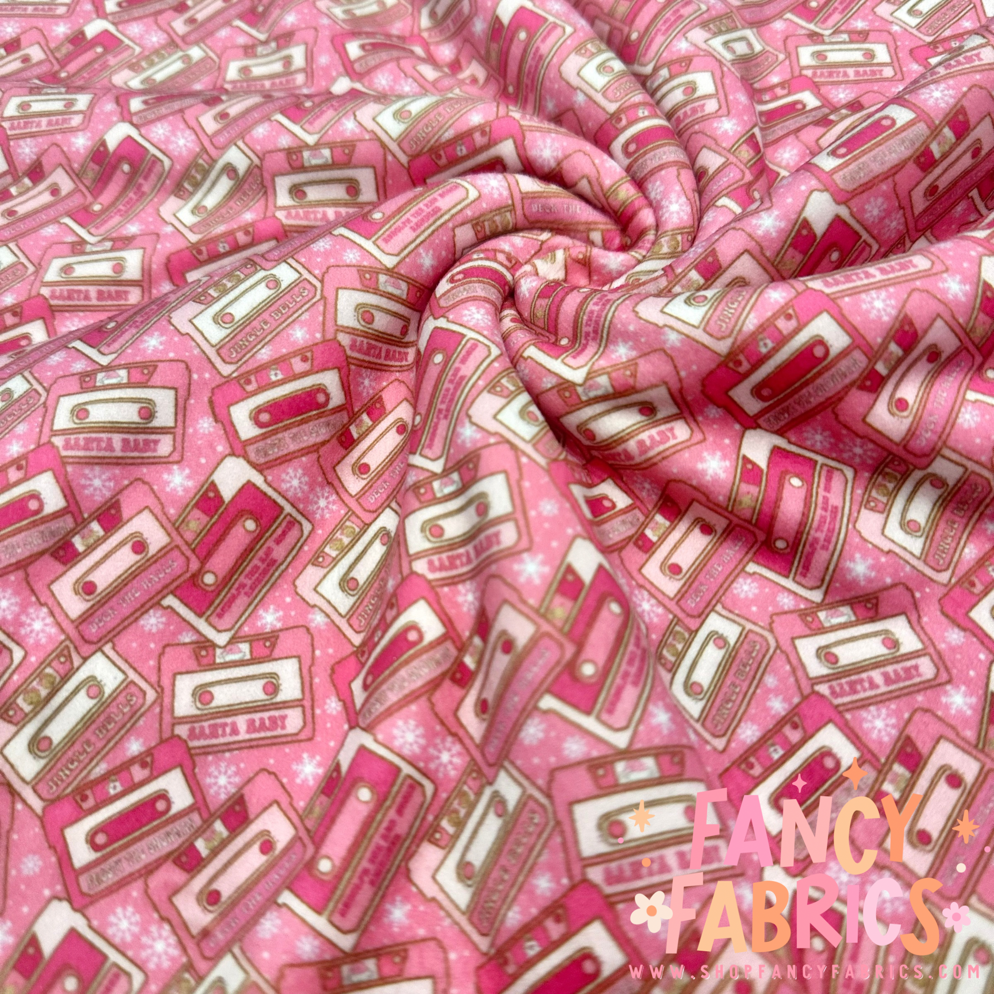 Christmas Cassettes | Single Sided Minky | Ready To Ship