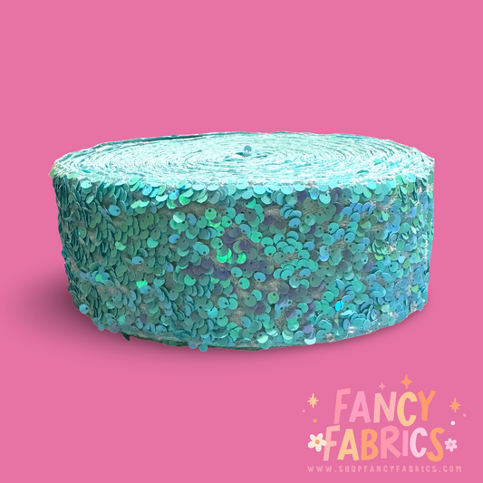 Tiffany | 3" Single Sided | Sequin Velvet Ribbon | Ready To Ship