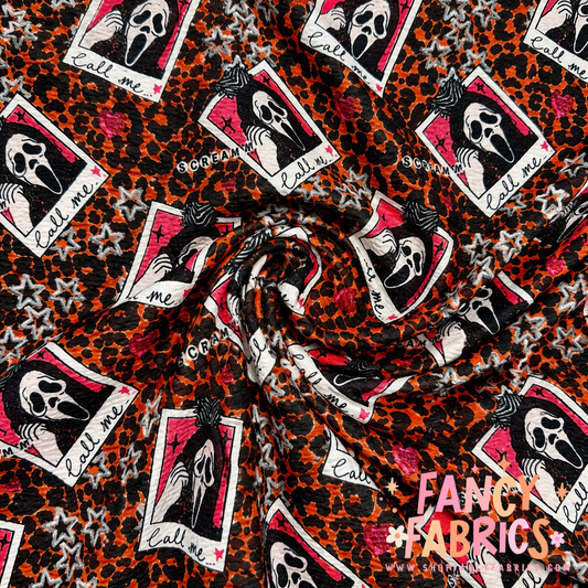 Scream Polaroids (Leopard) | 4x4 Scaling | Bullet | Ready To Ship