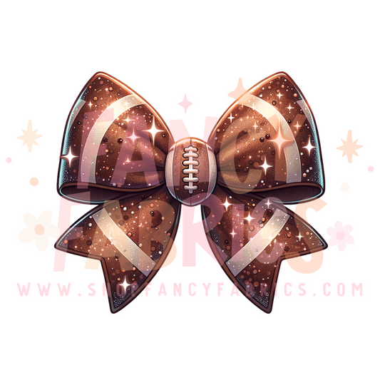 Football Bow | Child Size | DTF Transfer