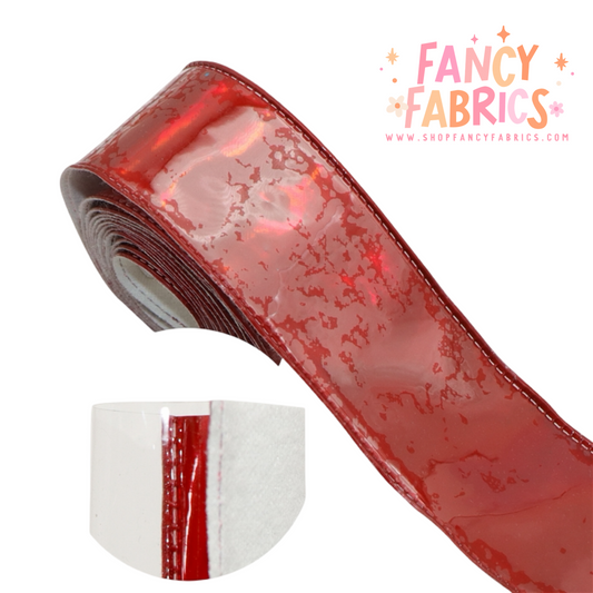 Red Holo | 1.5" Shaker Ribbon | Sold By The Roll | Ready To Ship