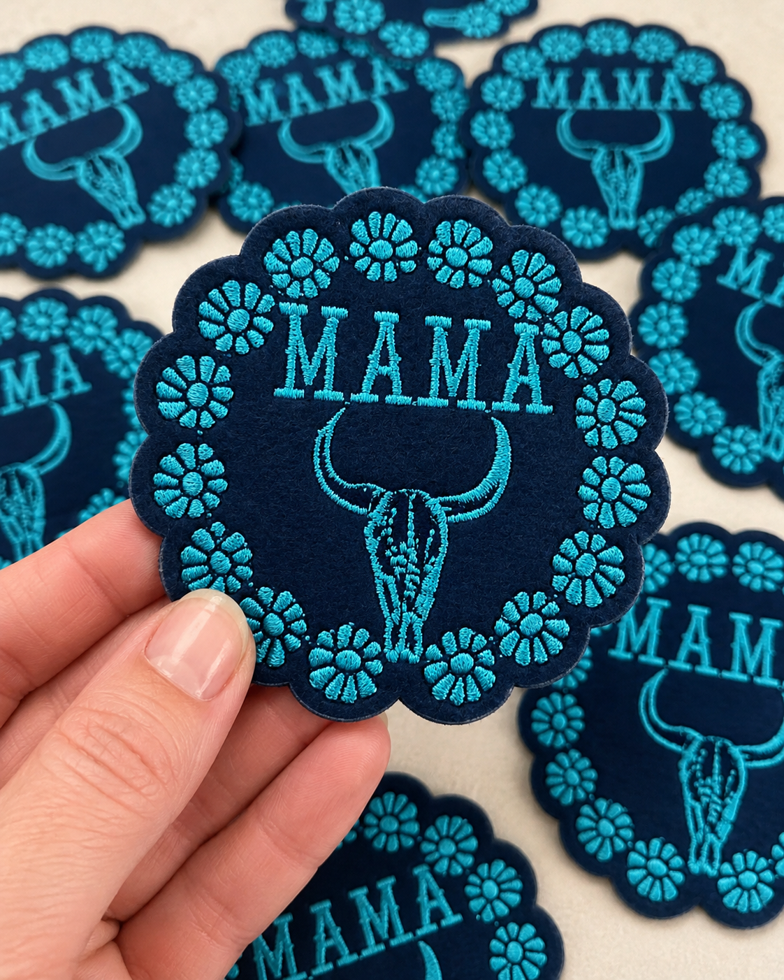 Mama Skull | Iron On Patch