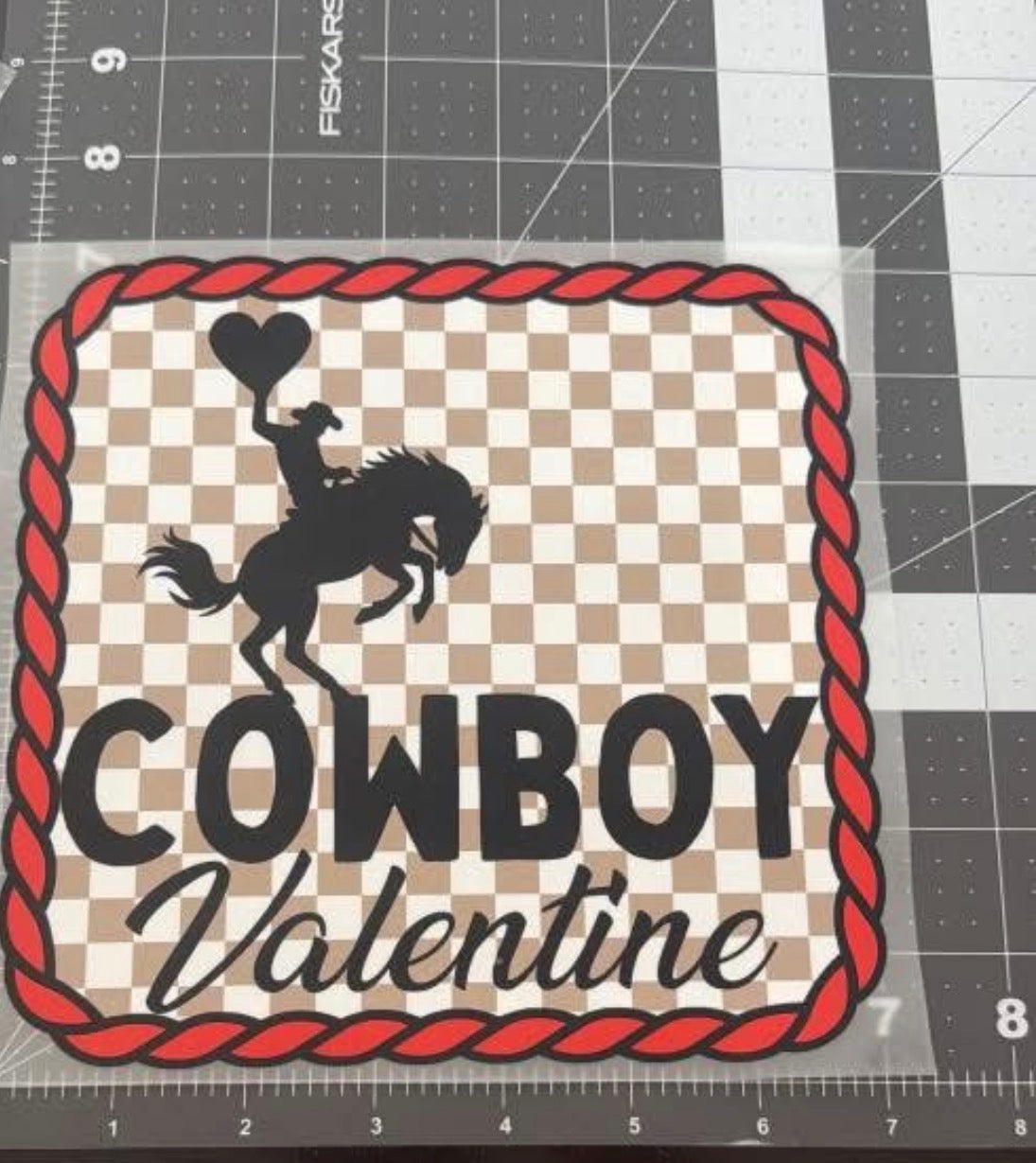 Cowboy Valentine | Child Size | DTF Transfer