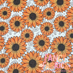 Paisley Sunflowers | 6x6 Scaling | Skinny Rib | Ready To Ship