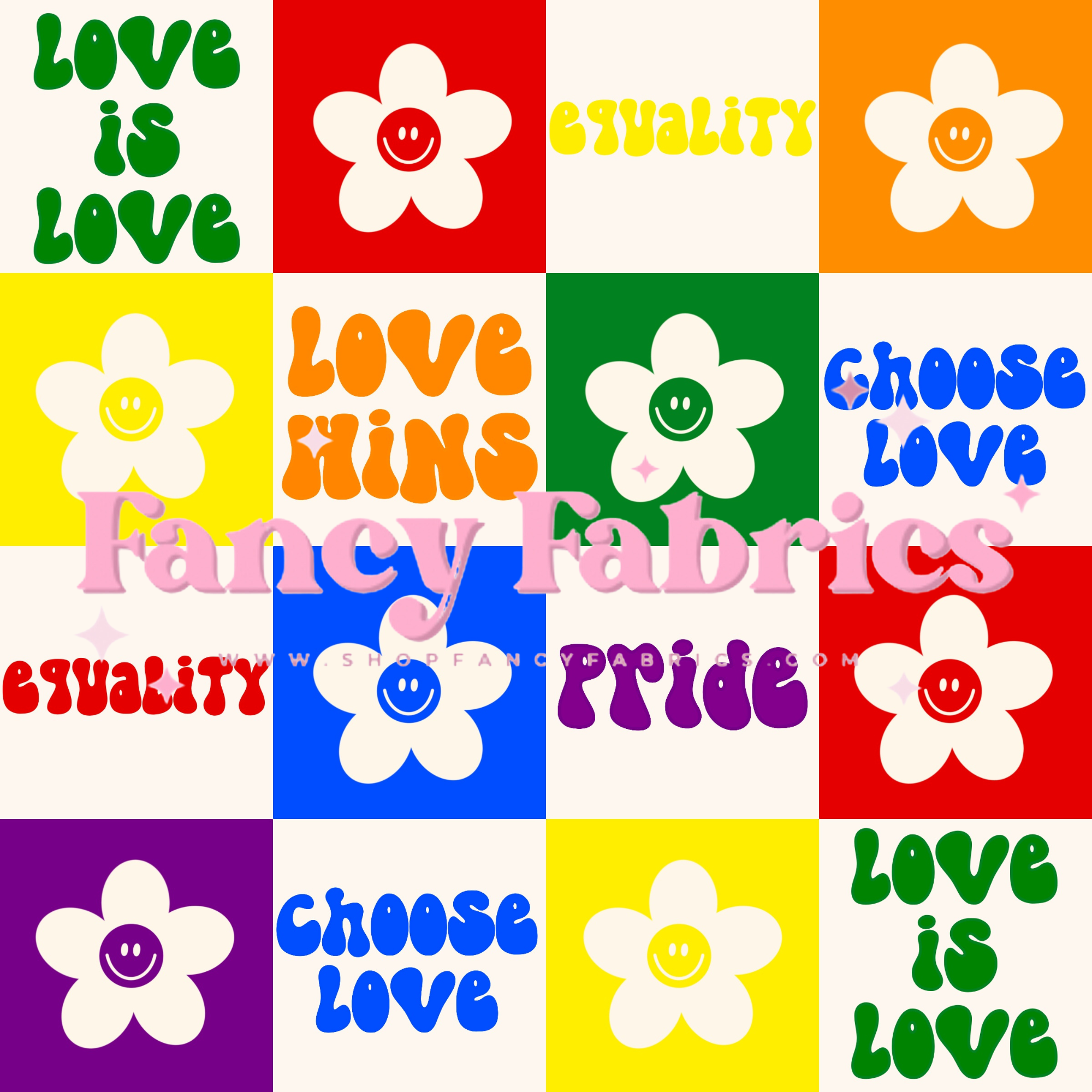 Pride Checkers | PREORDER | By The Yard