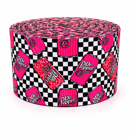 Dr. P Checkers | 3" Single Sided | Printed Ribbon | Ready To Ship