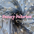 Black Sparkle Snowflakes | Mesh | Ready To Ship