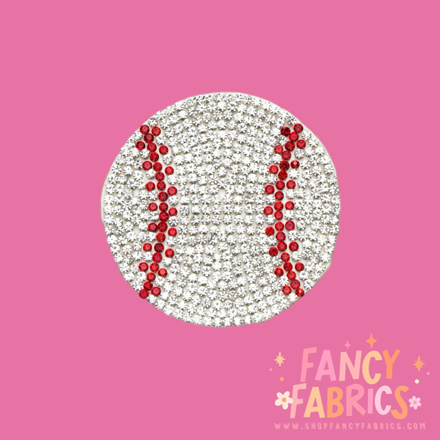 Baseball (Rhinestones) | Adhesive Patch