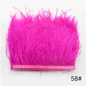 Bright Pink | Feather Fringe | By The Yard