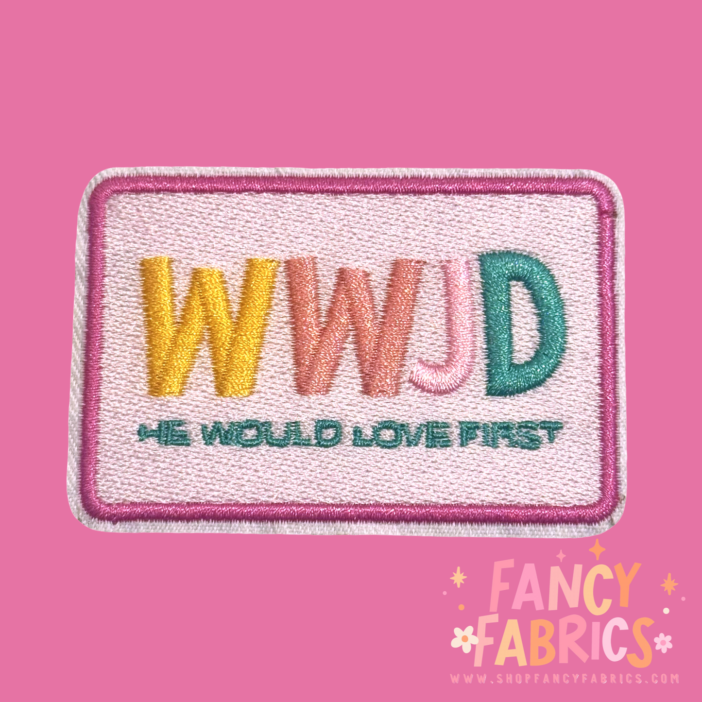 WWJD | Iron On Patch