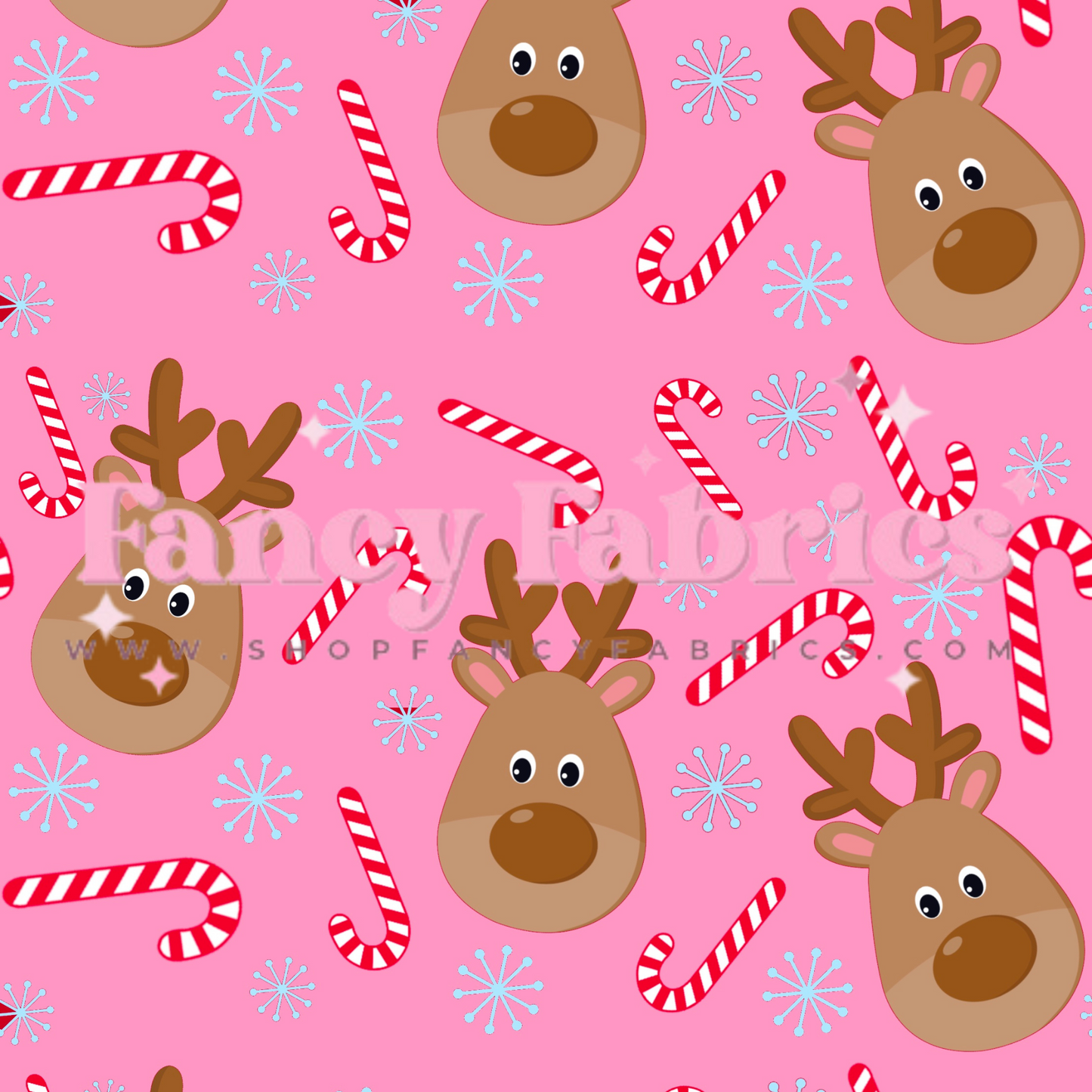 Creative Graphics | Reindeer (Pink) | PREORDER | By The Yard