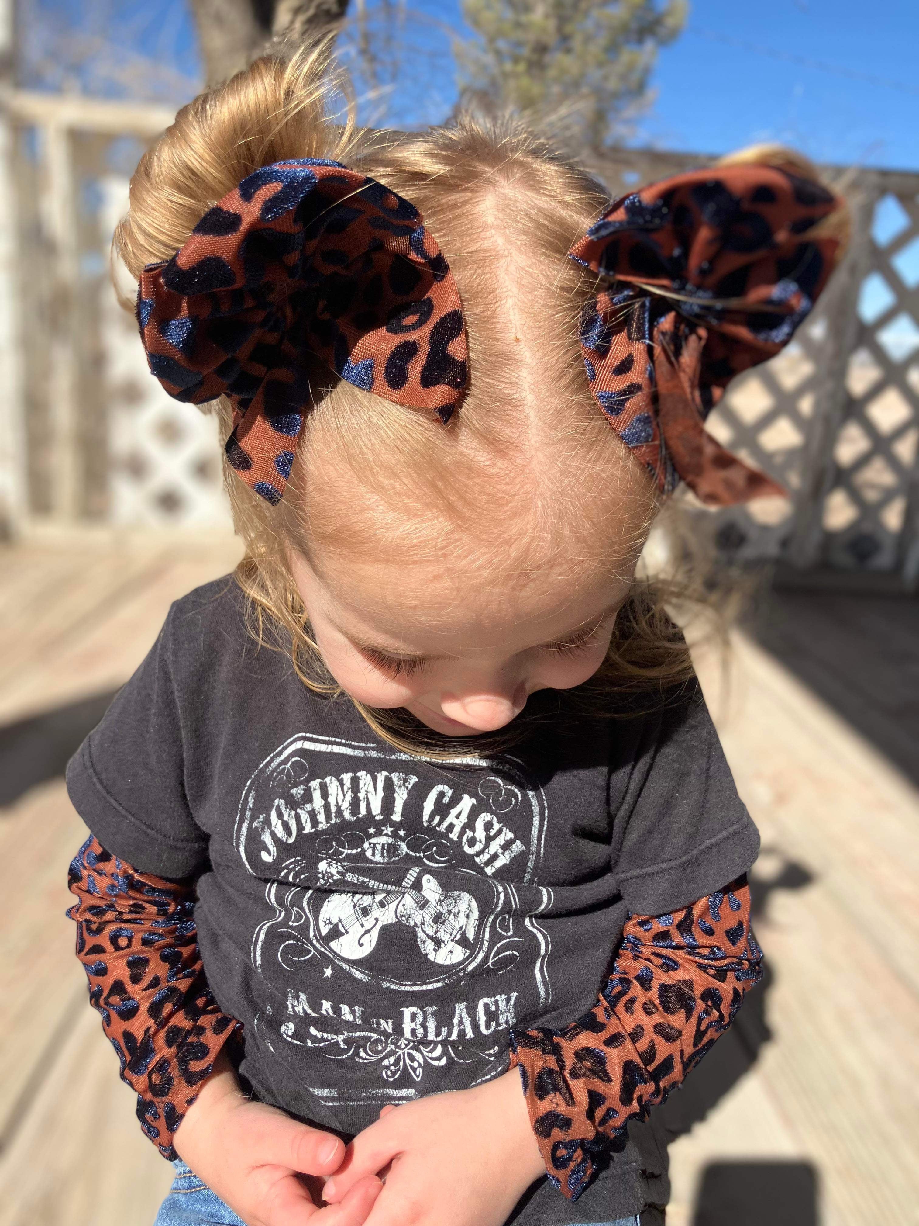 Black + Silver | Flocked Leopard Mesh | Ready To Ship