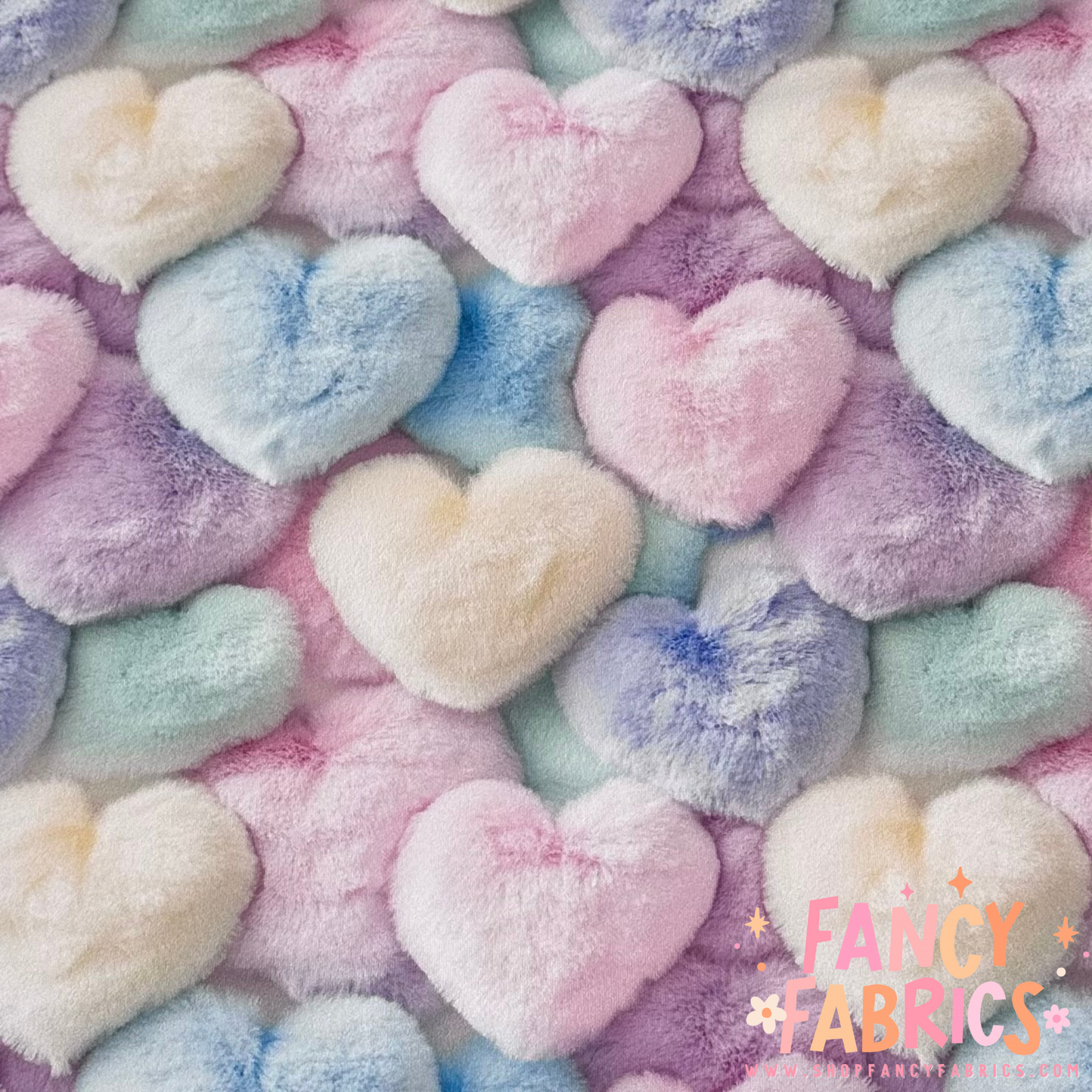 Fluffy Hearts | 8x8 Scaling | DBP | Ready To Ship