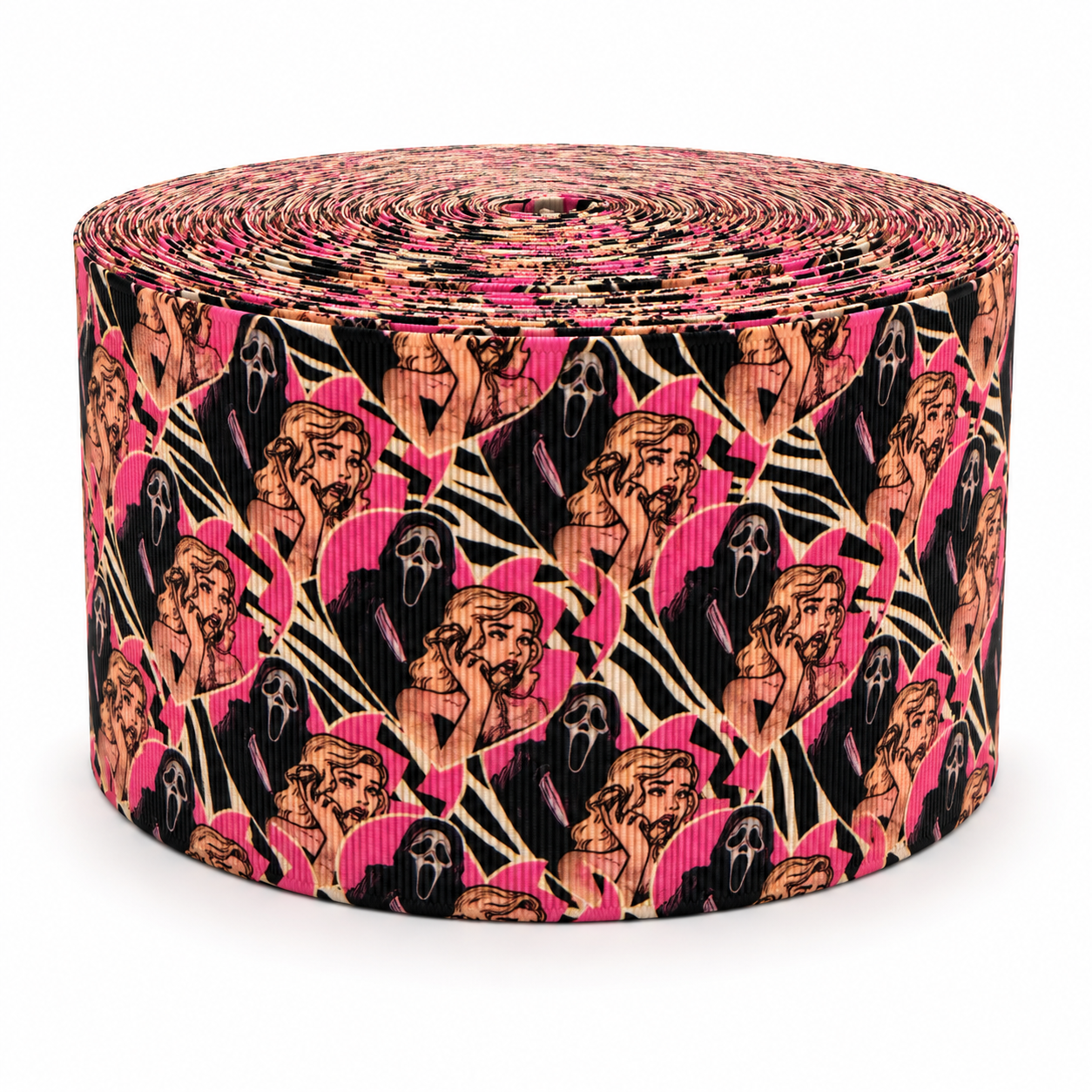 Scream Hearts | 3" Single Sided | Printed Ribbon | Ready To Ship
