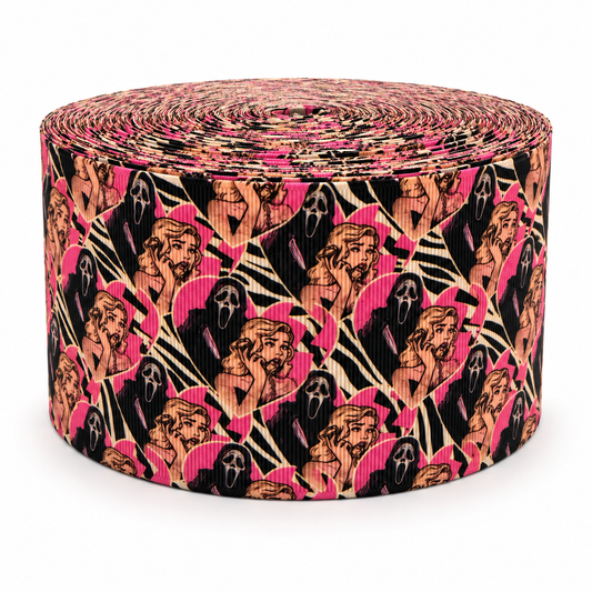 Scream Hearts | 3" Single Sided | Printed Ribbon | Ready To Ship