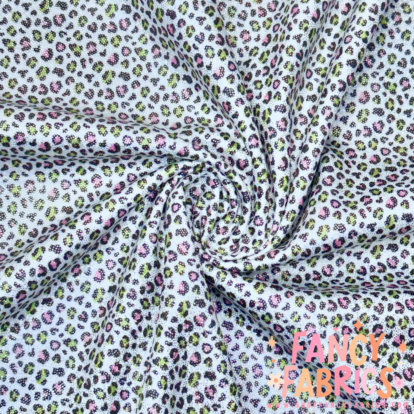 Tiny Green Guy Leopard | 8x8 Scaling | Printed Holographic | Ready To Ship