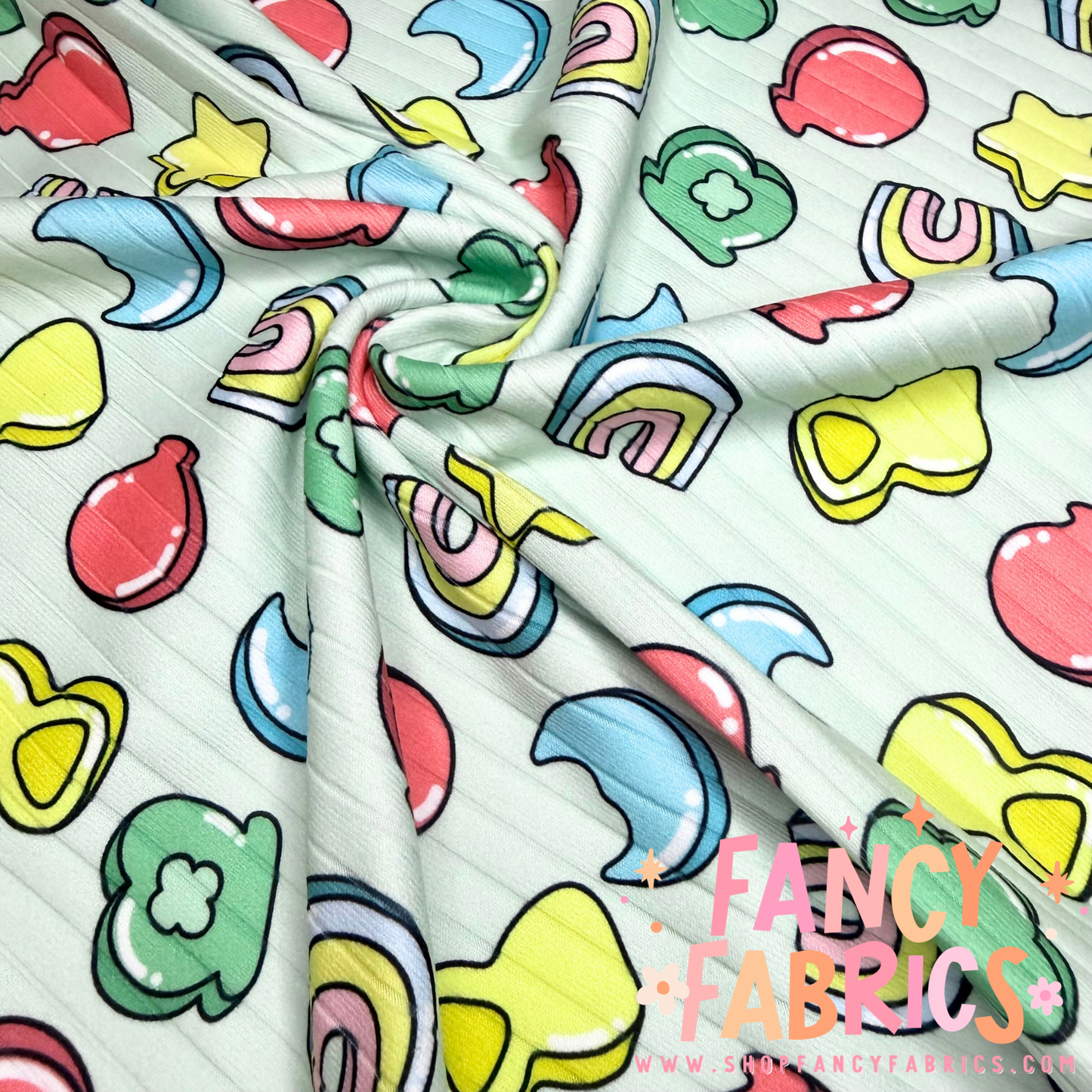 Green Lucky Charms | 6x6 | Brushed Rib | Ready To Ship