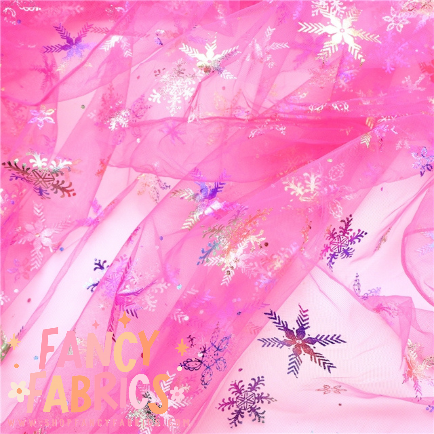 Holo Snowflakes (Pink) | Mesh