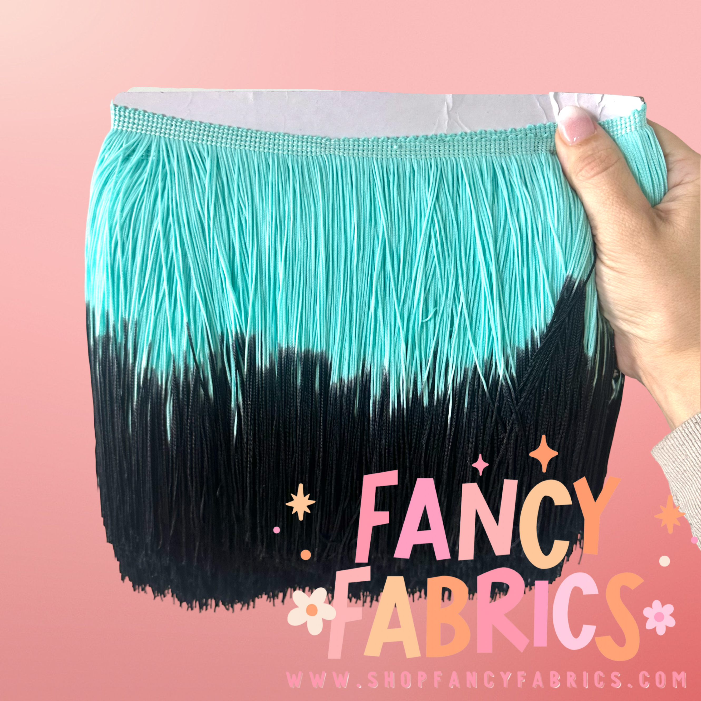 Light Pink + Hot Pink | Ombré Fringe | By The Yard