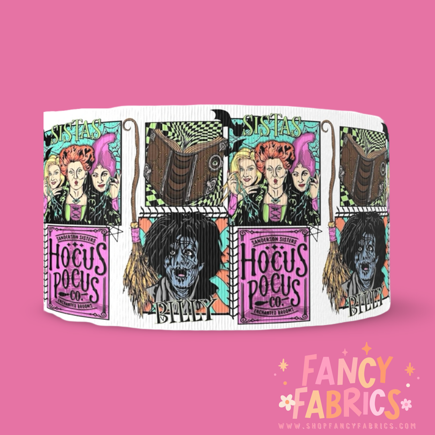 Spooky Sisters  | 3" Single Sided | Printed Ribbon | Ready To Ship