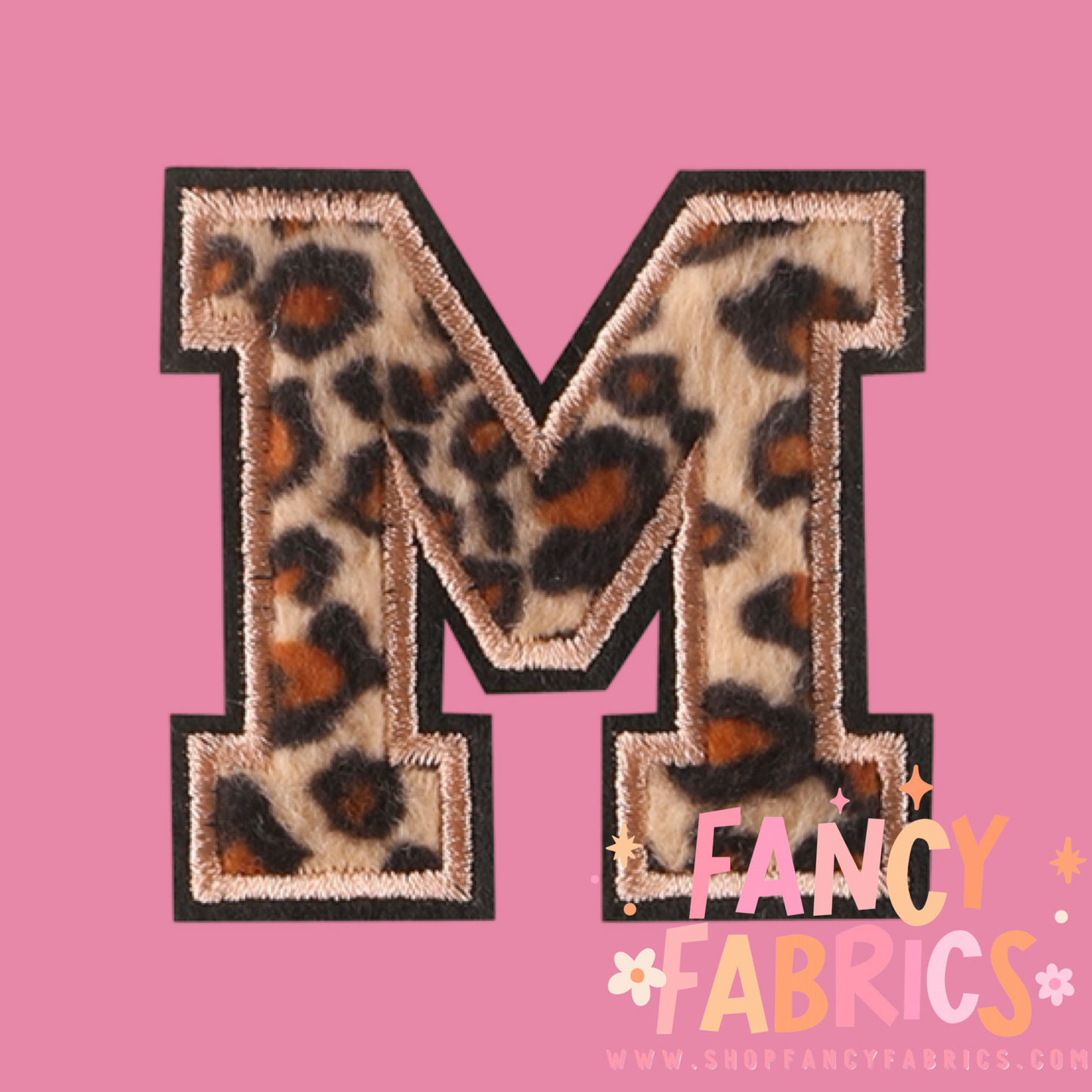 Letter M (Leopard) | Iron On Patch