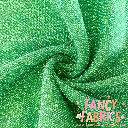 Green | Tinsel Fabric | Ready To Ship