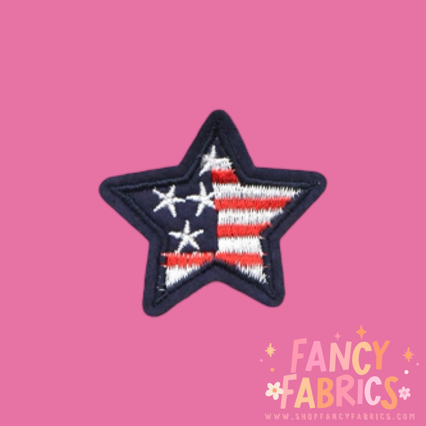 Small Flag Star | Iron On Patch