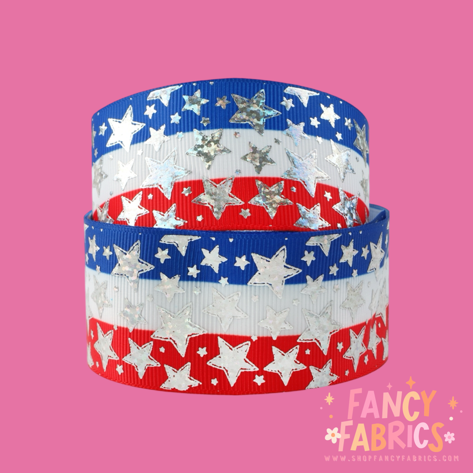 Holo Stars | 3" Single Sided | Printed Ribbon | Ready To Ship