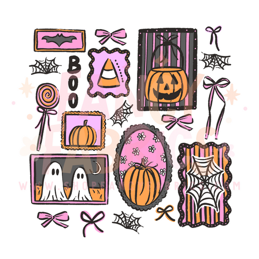 Halloween Frames | Adult Size | DTF Transfer | Ready To Ship