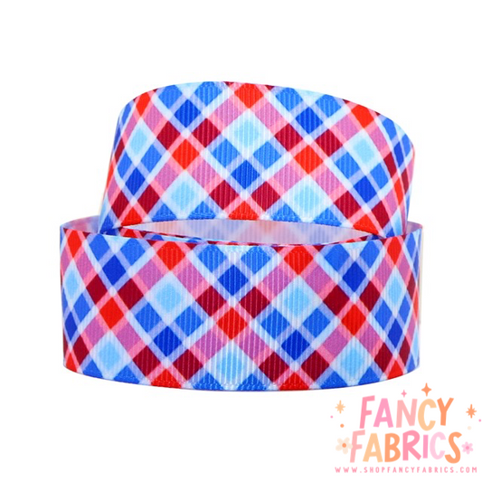 American Plaid | 3" Single Sided | Printed Ribbon | Ready To Ship