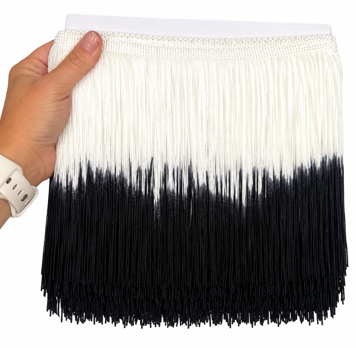 Black + White | Ombré Fringe | By The Yard