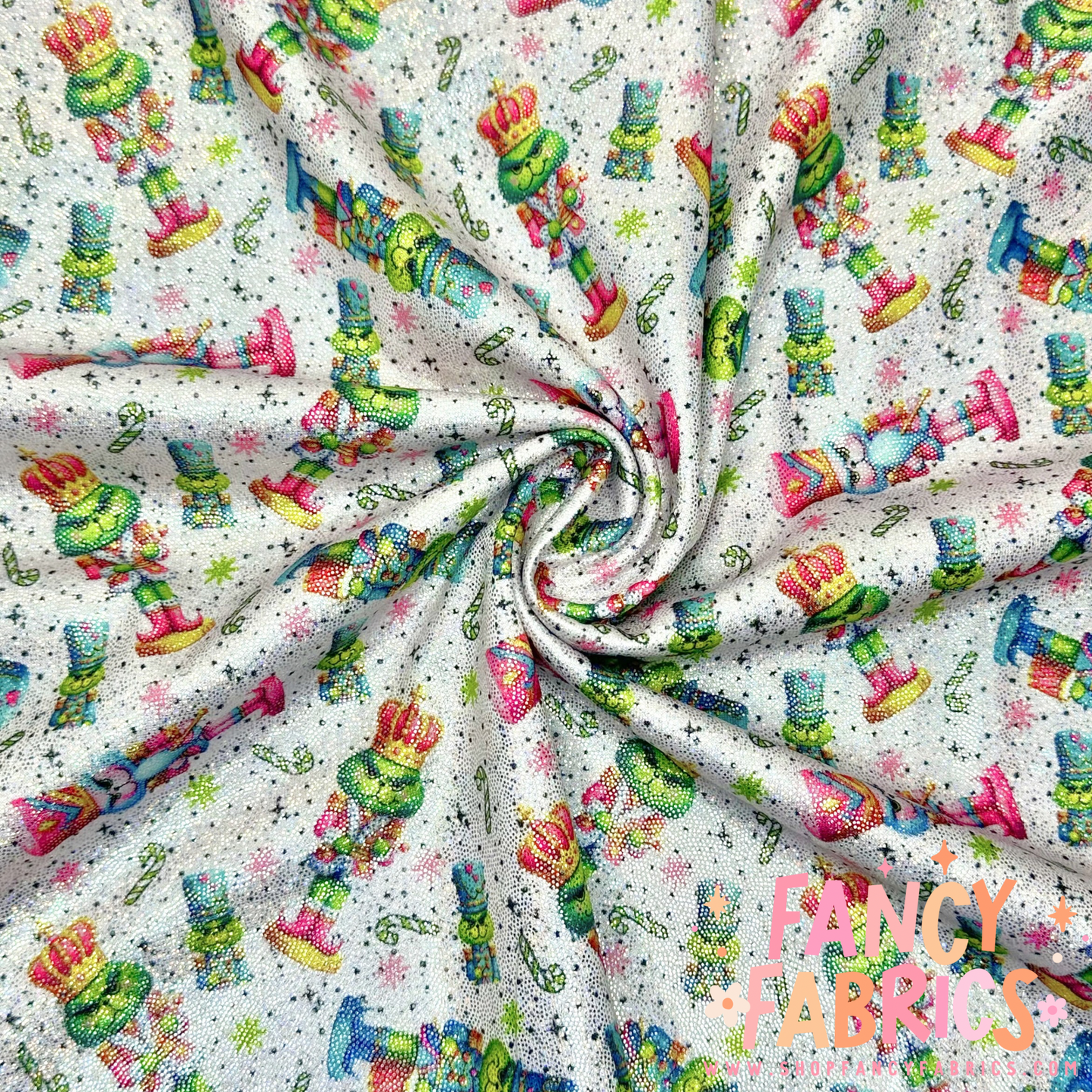 Green Guy Nutcrackers | 4x4 Scaling | Printed Holographic | Ready To Ship