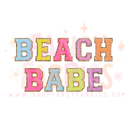 Beach Babe (Patches) | Toddler Size | DTF Transfer