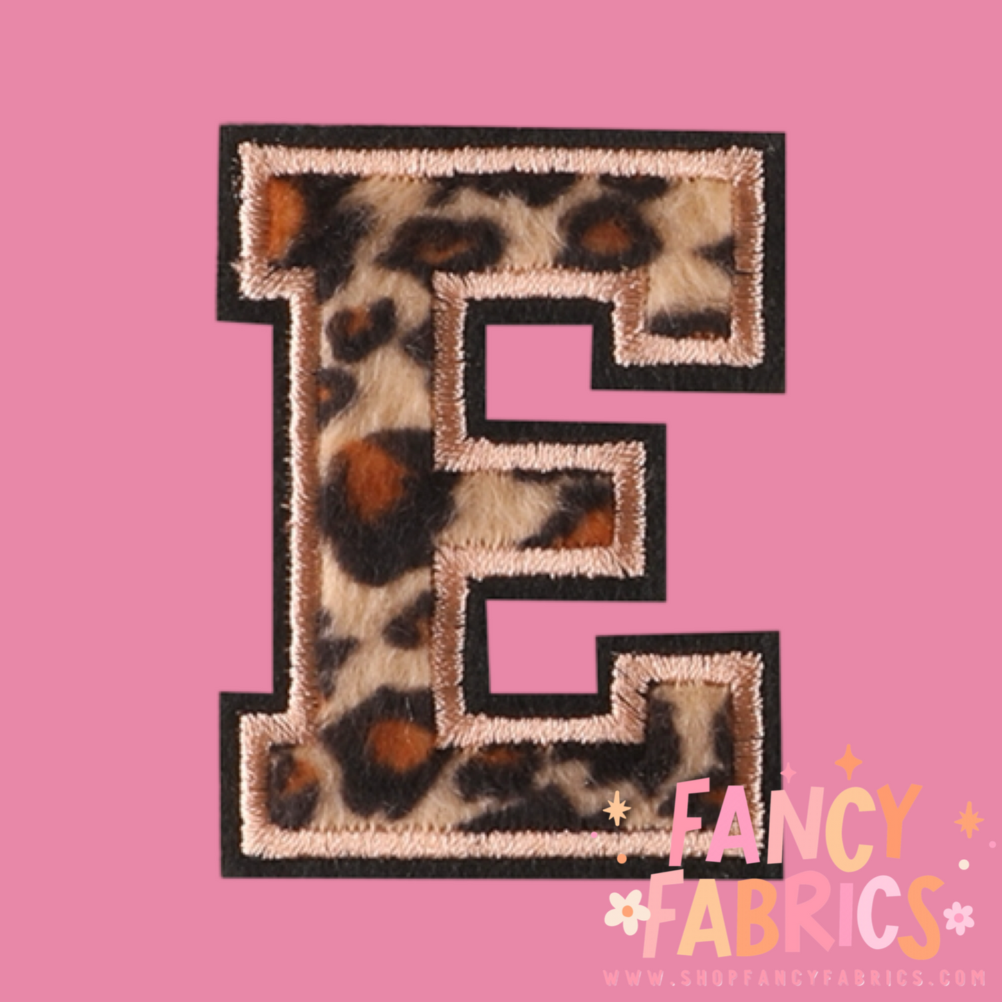 Letter E (Leopard) | Iron On Patch