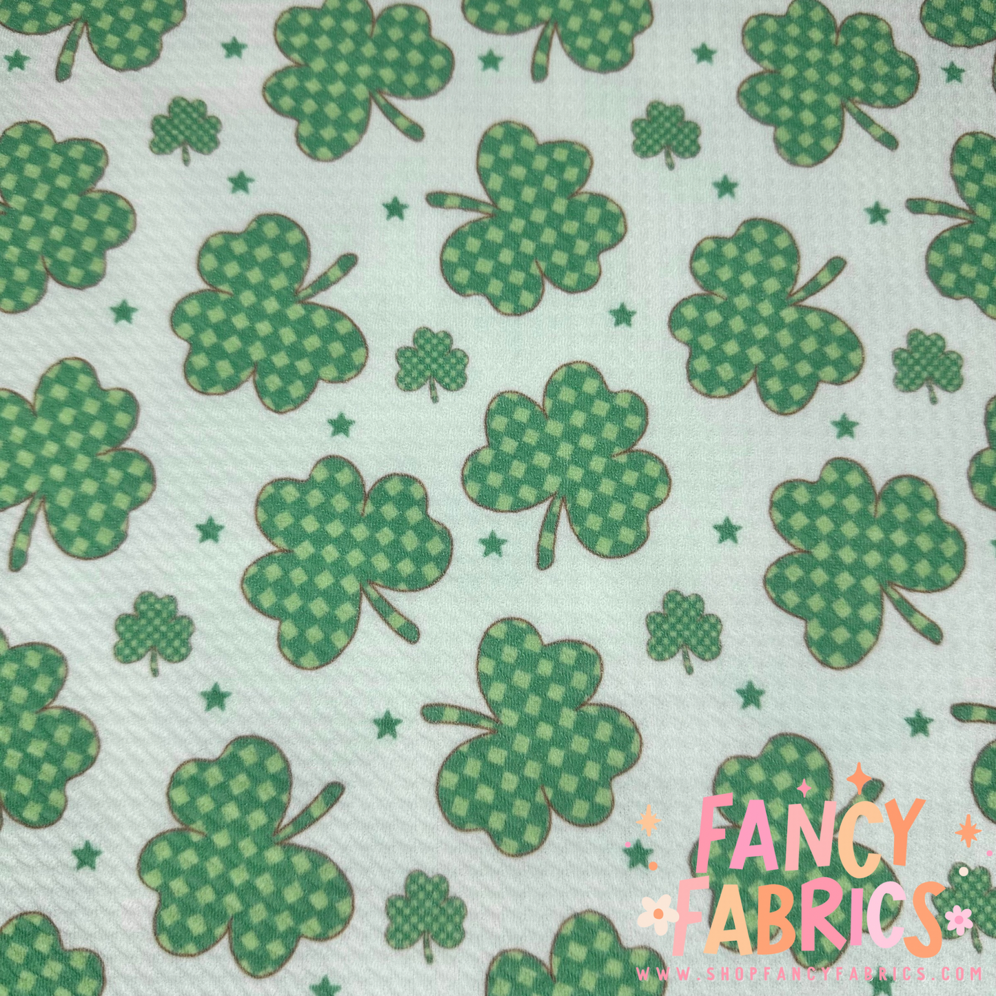 Checkered Clovers (Green) | 4x4 Scaling | Bullet | Ready To Ship