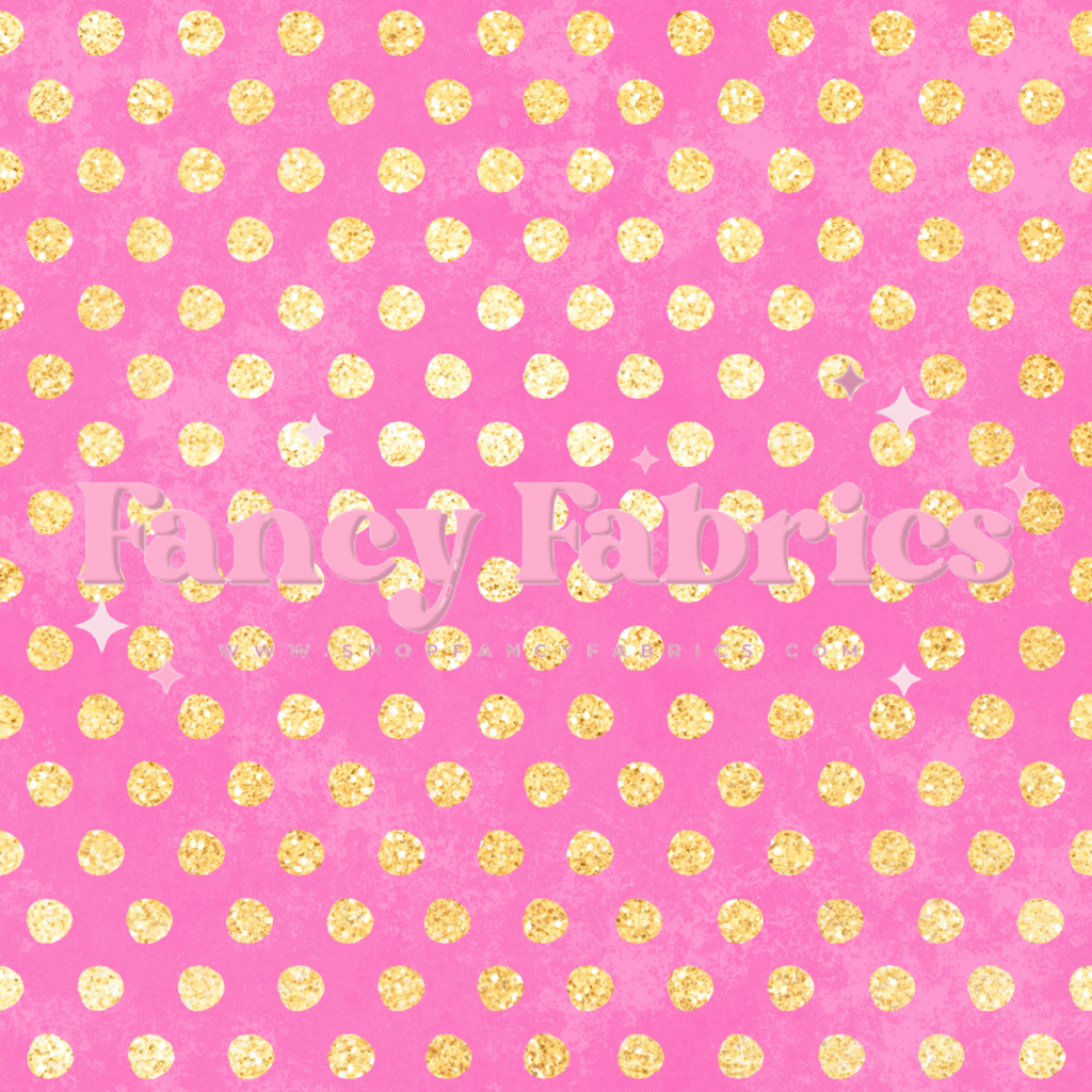 Gold Polka Dots | PREORDER | By The Yard