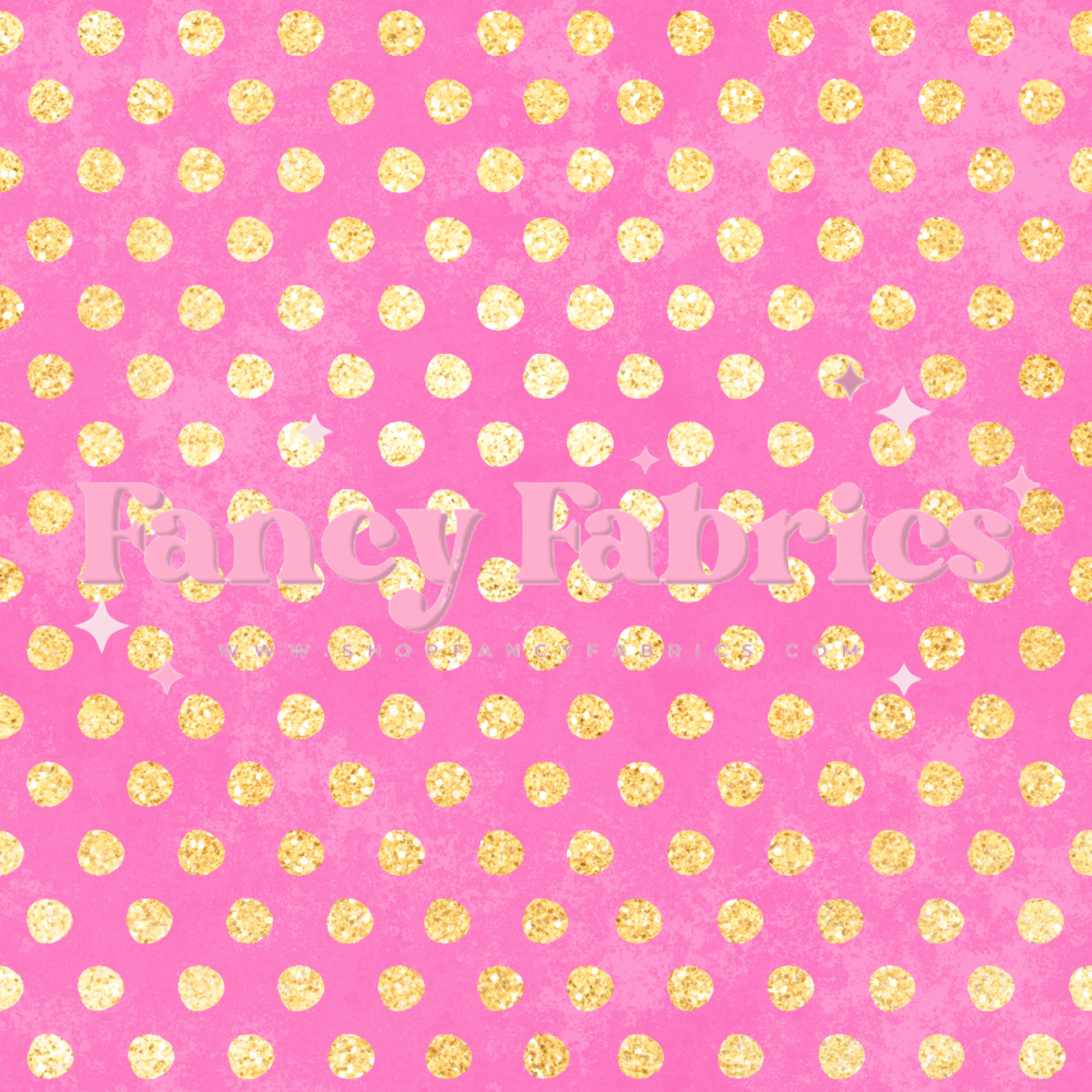 Gold Polka Dots | PREORDER | By The Yard