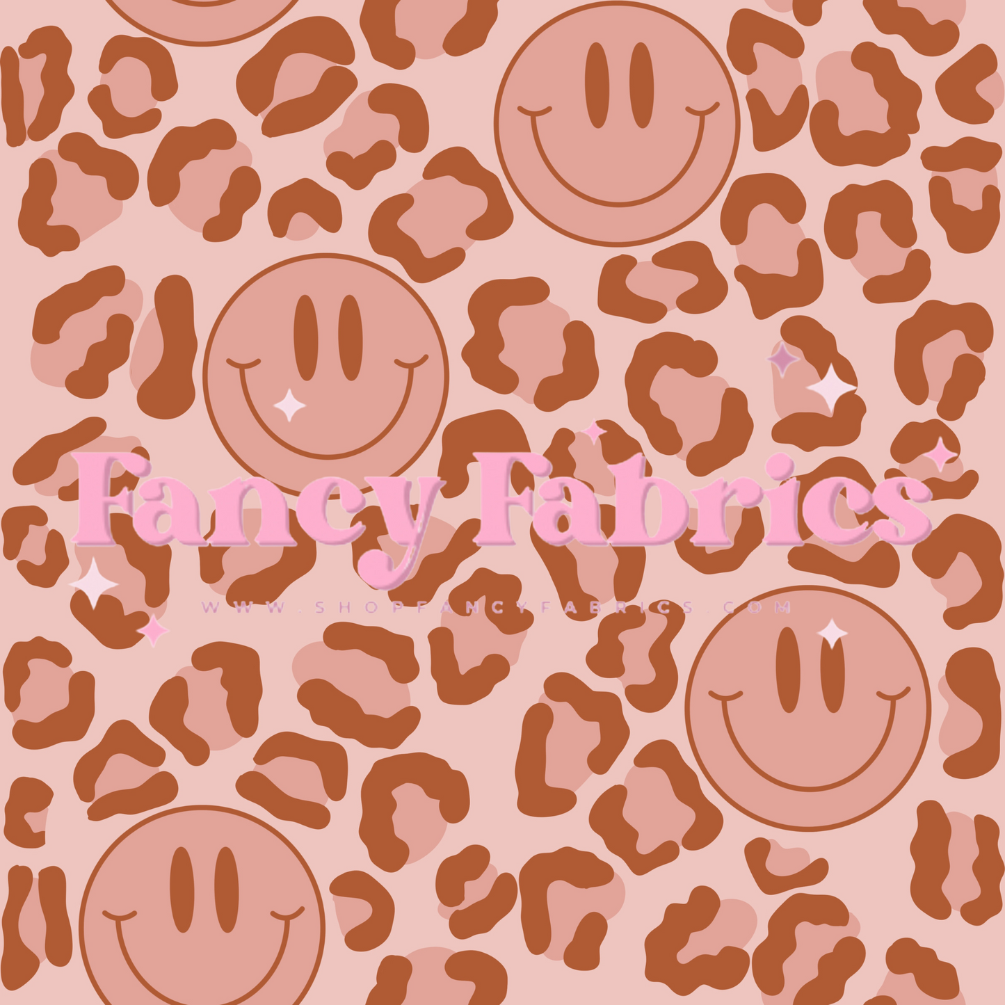 Leopard Smileys 2 | PREORDER | By The Yard