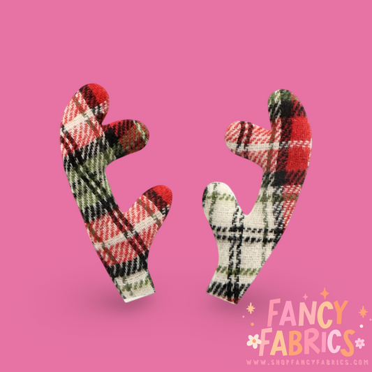 Plaid | Reindeer Antlers | Ready To Ship