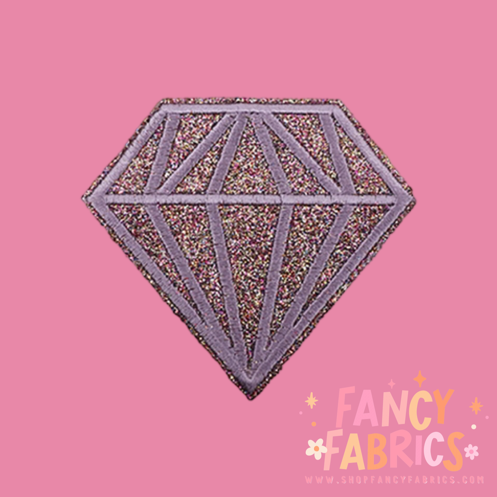 Glitter diamond iron on patch