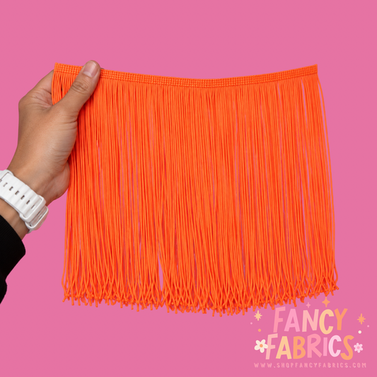 Neon Orange | Fringe | By The Yard