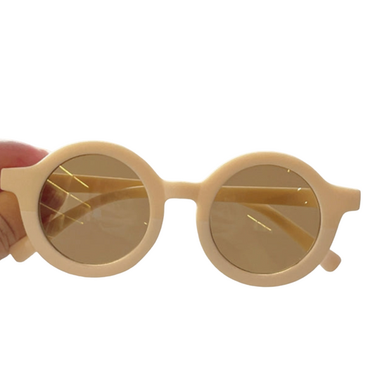 Two Toned Circle (Beige) | RTS Sunnies