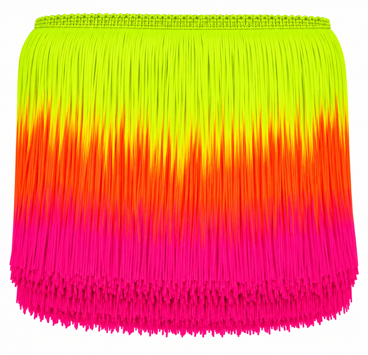 Yellow, Orange + Pink | Ombré Fringe | By The Yard
