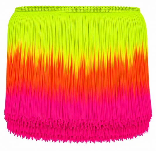 Yellow, Orange + Pink | Ombré Fringe | By The Yard