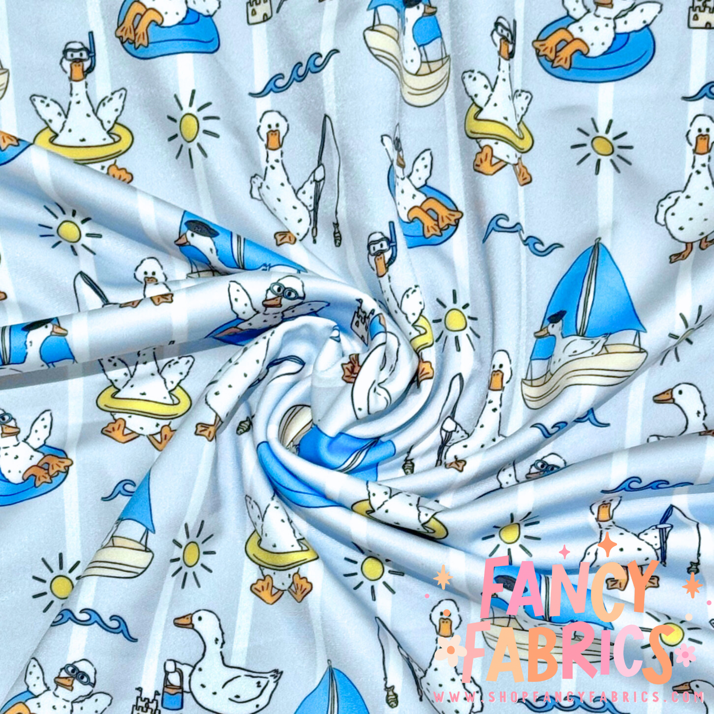 Seaside Geese | Swim | 6x6 Scaling | Ready To Ship